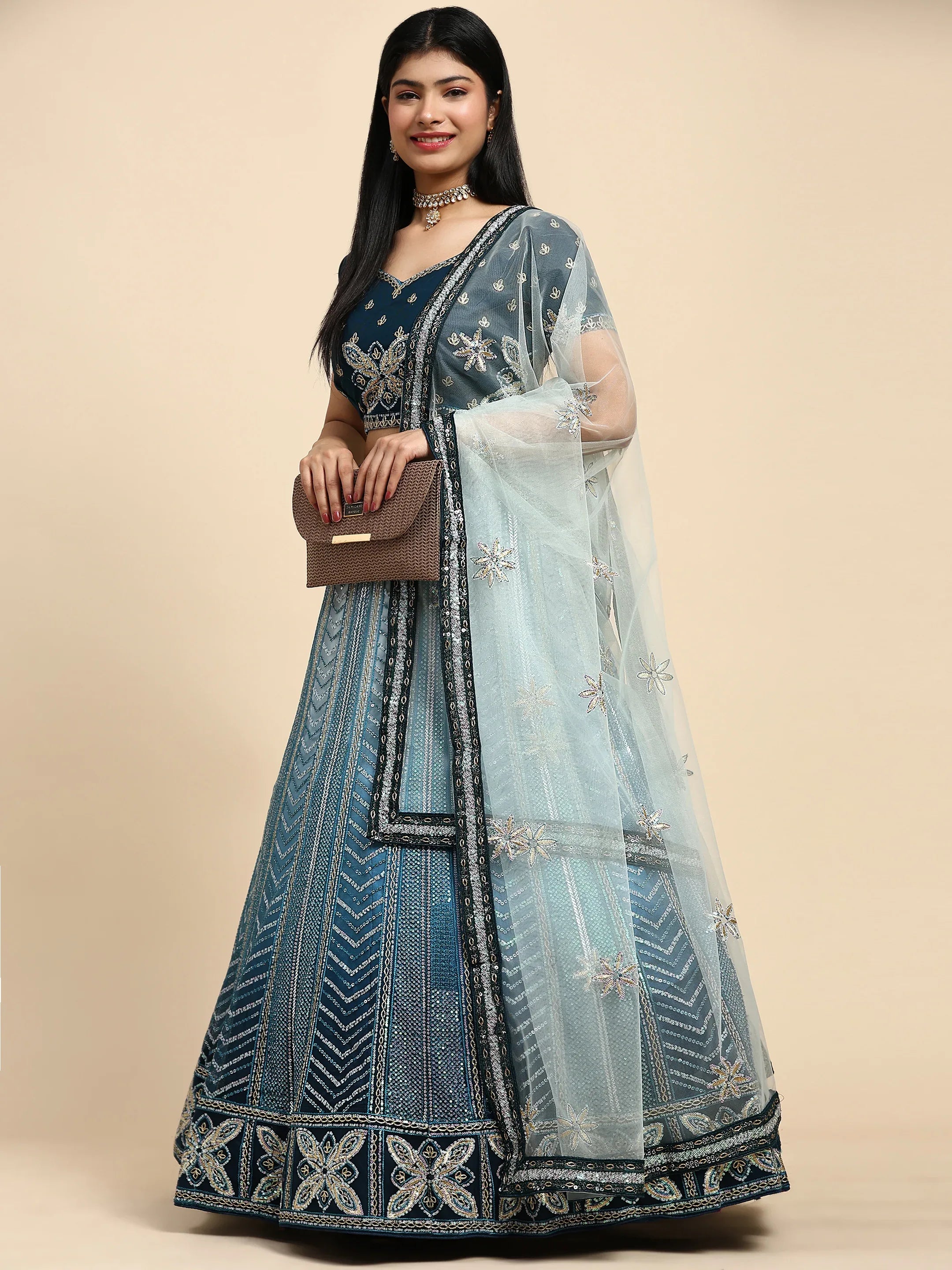Beautiful Designer Wedding Readymade Crop Top Lehenga Choli
