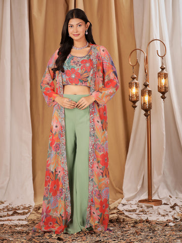 Indo Western Crop Top