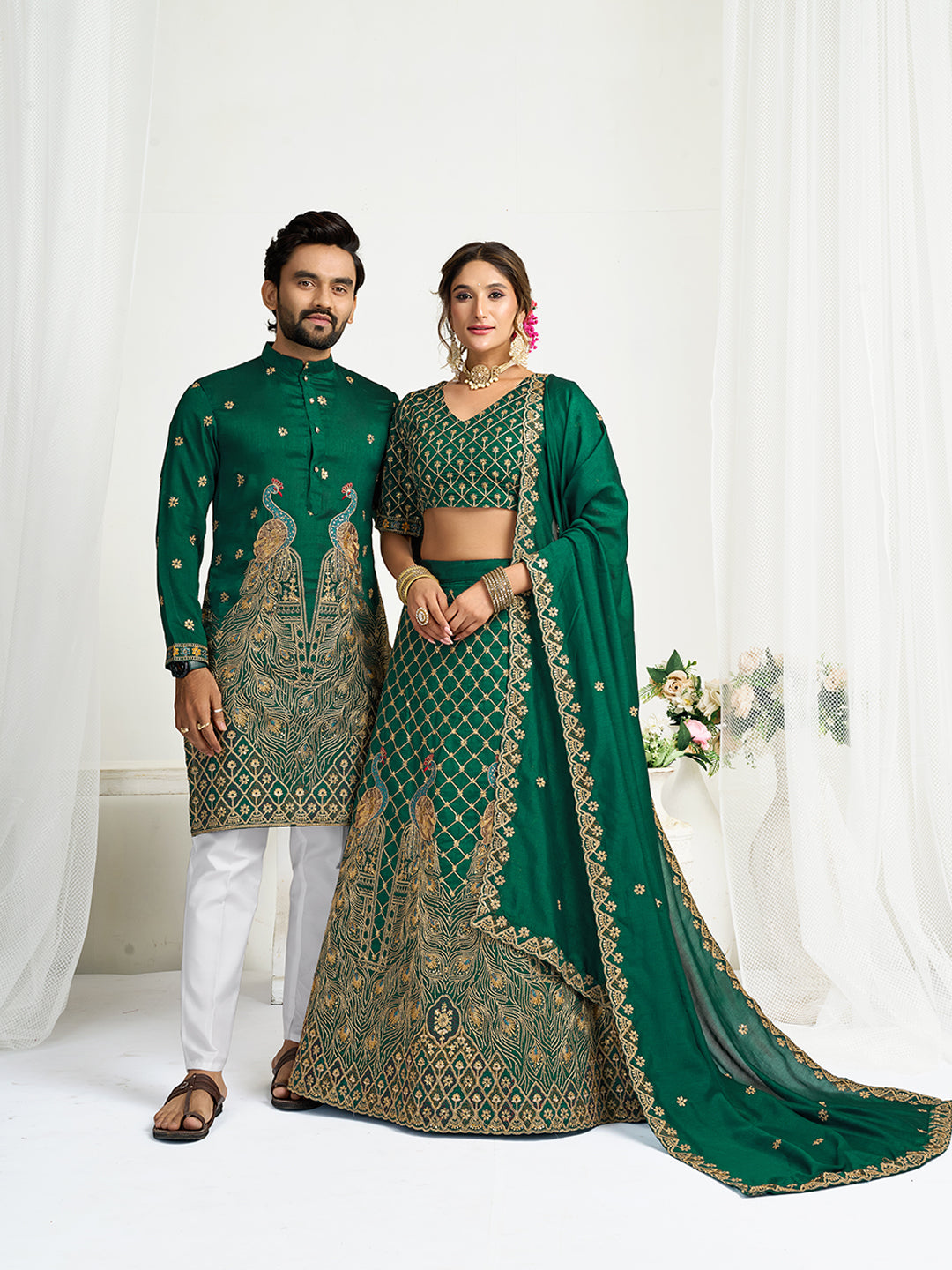 Couple Dress L-40 / Green Couple Dress L-40 / Green