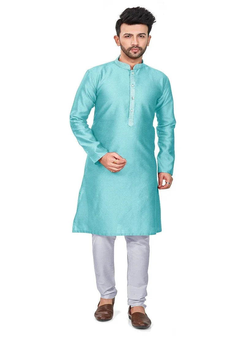 Firozi Colour RFSK 009 Kurta Pajama - Anant Exports