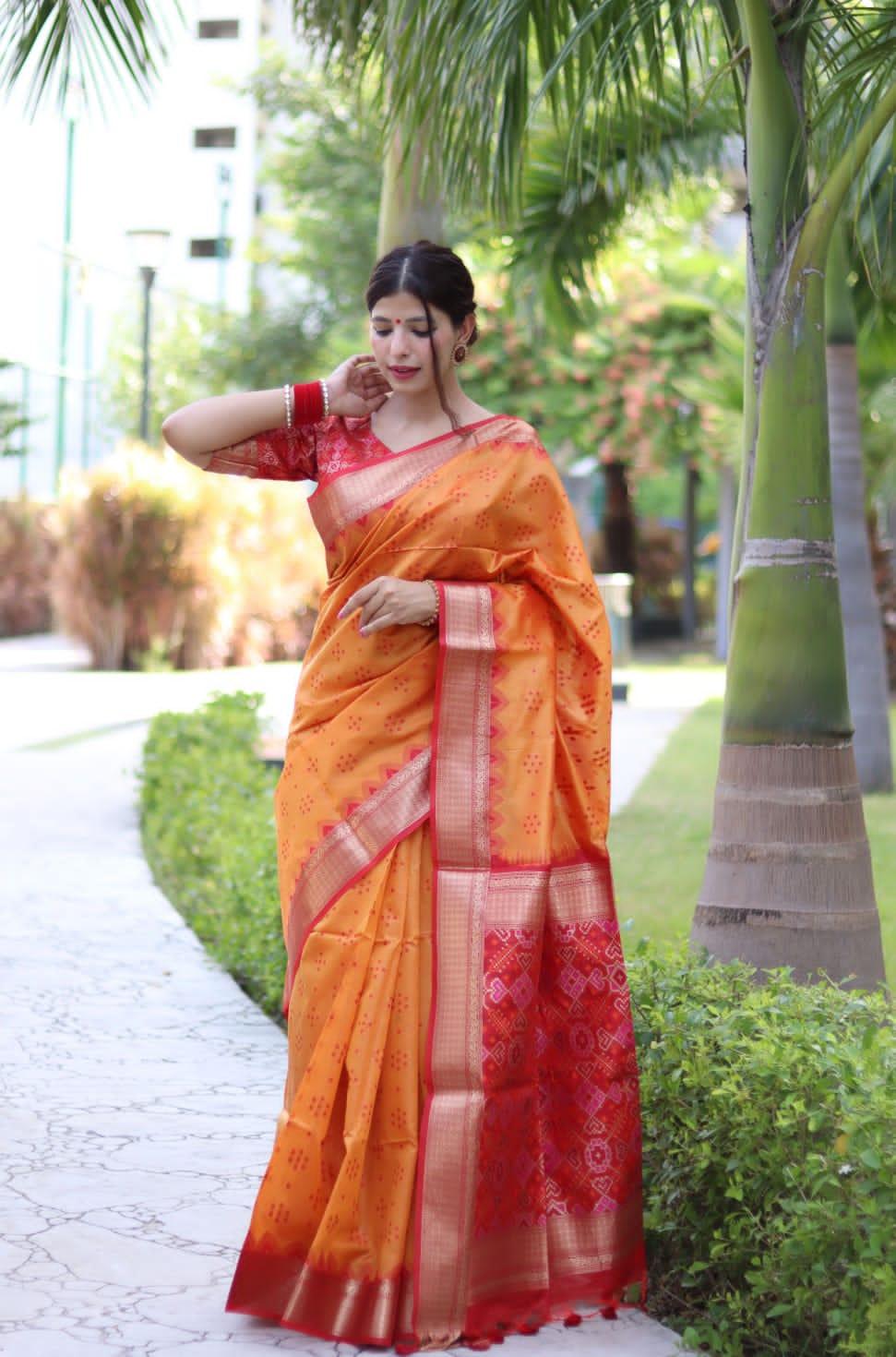 Beautiful Designer Soft Desi Tussar Weaving Saree