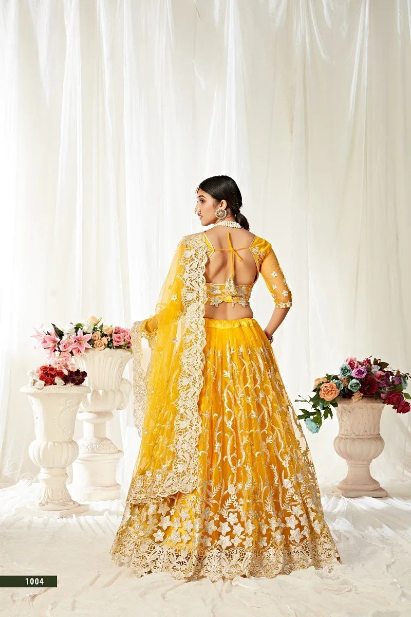 Designer Party Wear Look Heavy Lehenga Choli With Dupatta Agnilekha 1004