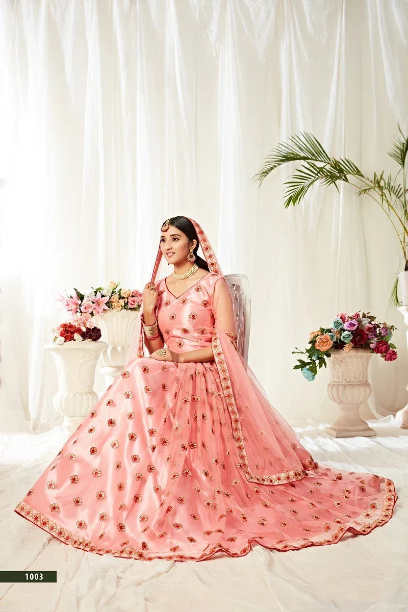 Designer Party Wear Look Heavy Lehenga Choli With Dupatta Agnilekha 1003
