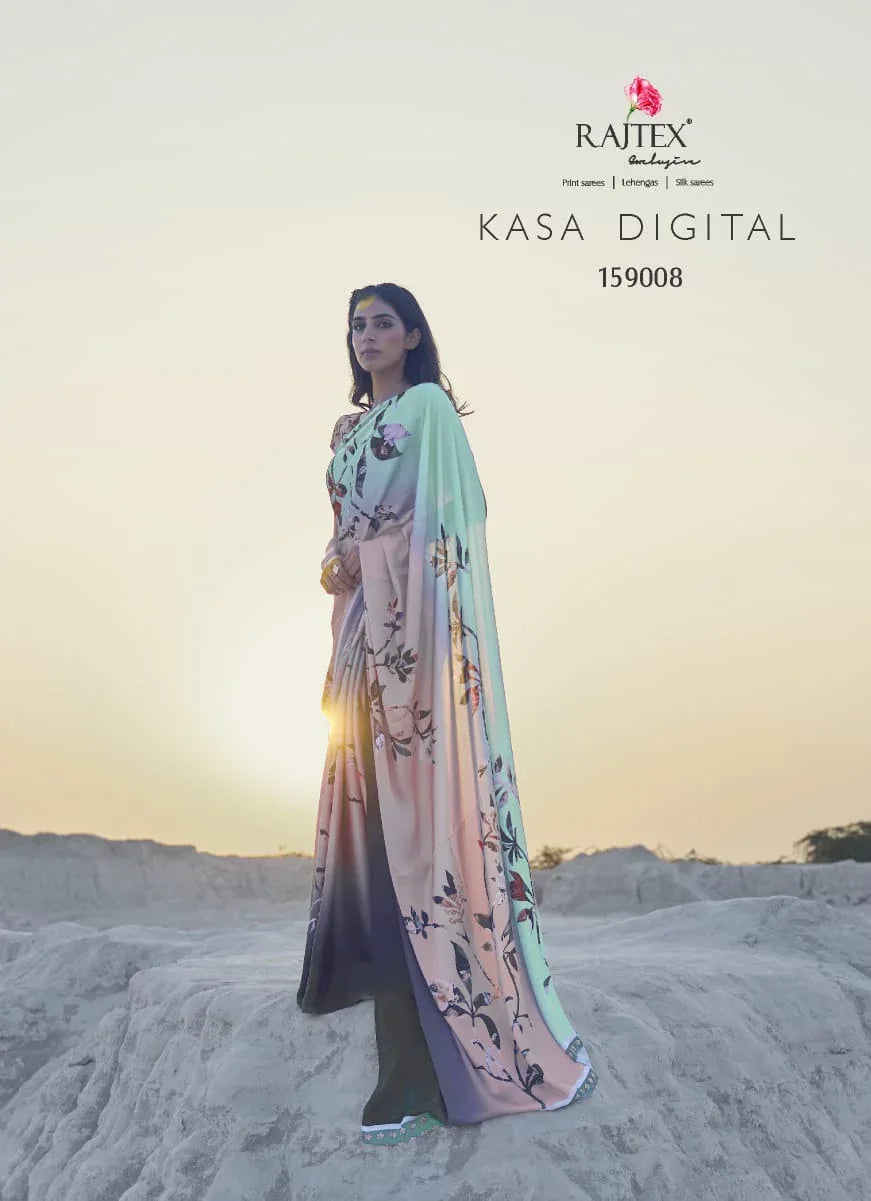 Rajtex Kasa Digital Ethnic Wear Silk Saree Collection 159008