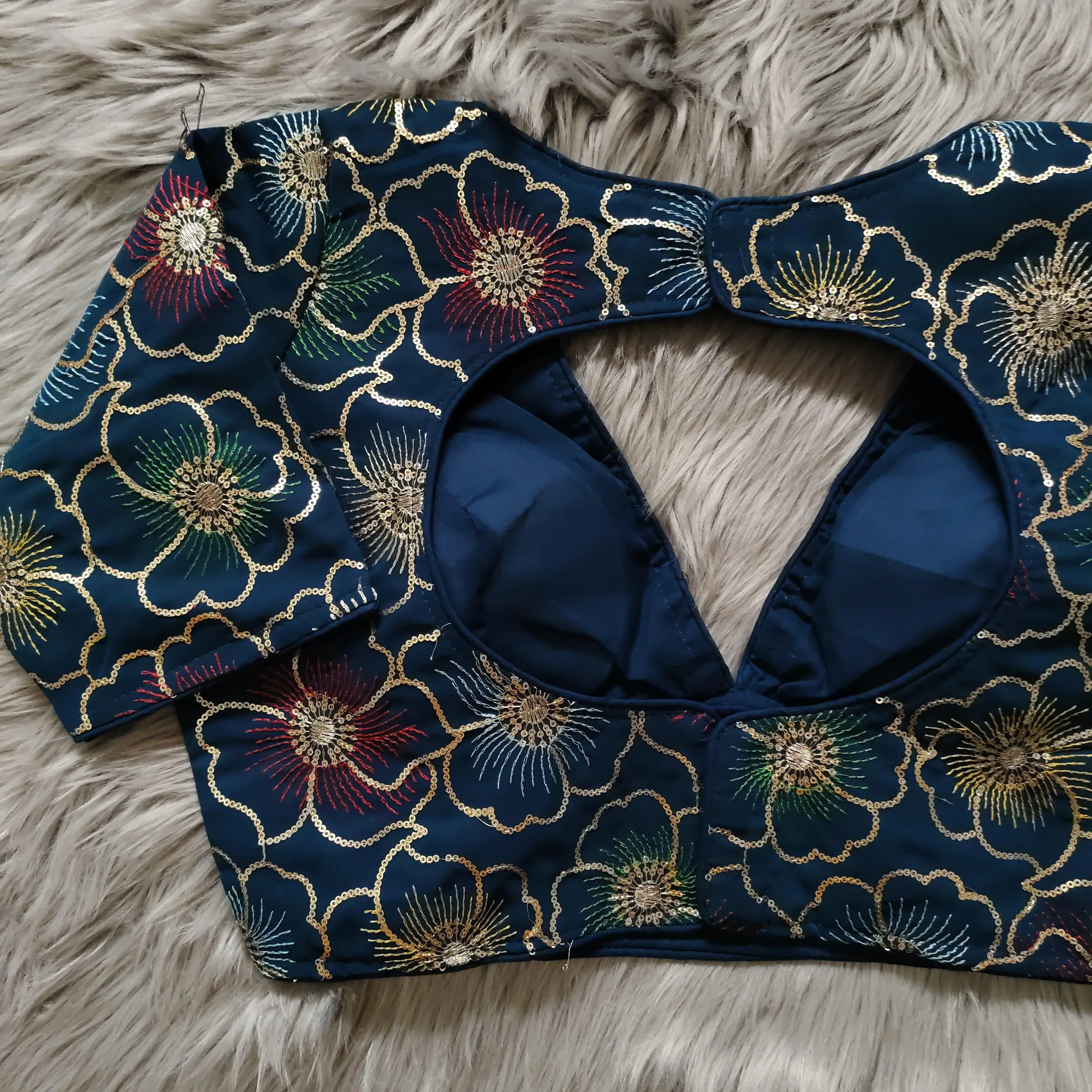 Beautiful wear Golden sequence Blouse