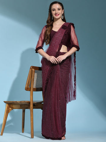 Party Wear Designer Important Ready to Wear Saree 101013