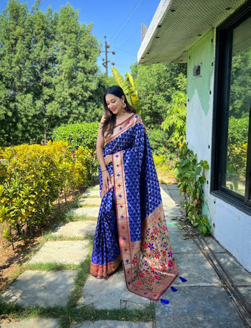 Pure soft Designer Paithani Silk Saree