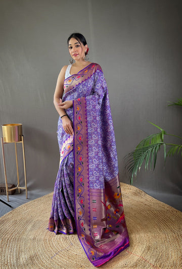 Pure soft Designer Beautiful Parvati Lucknowi Weaving Paithani Saree