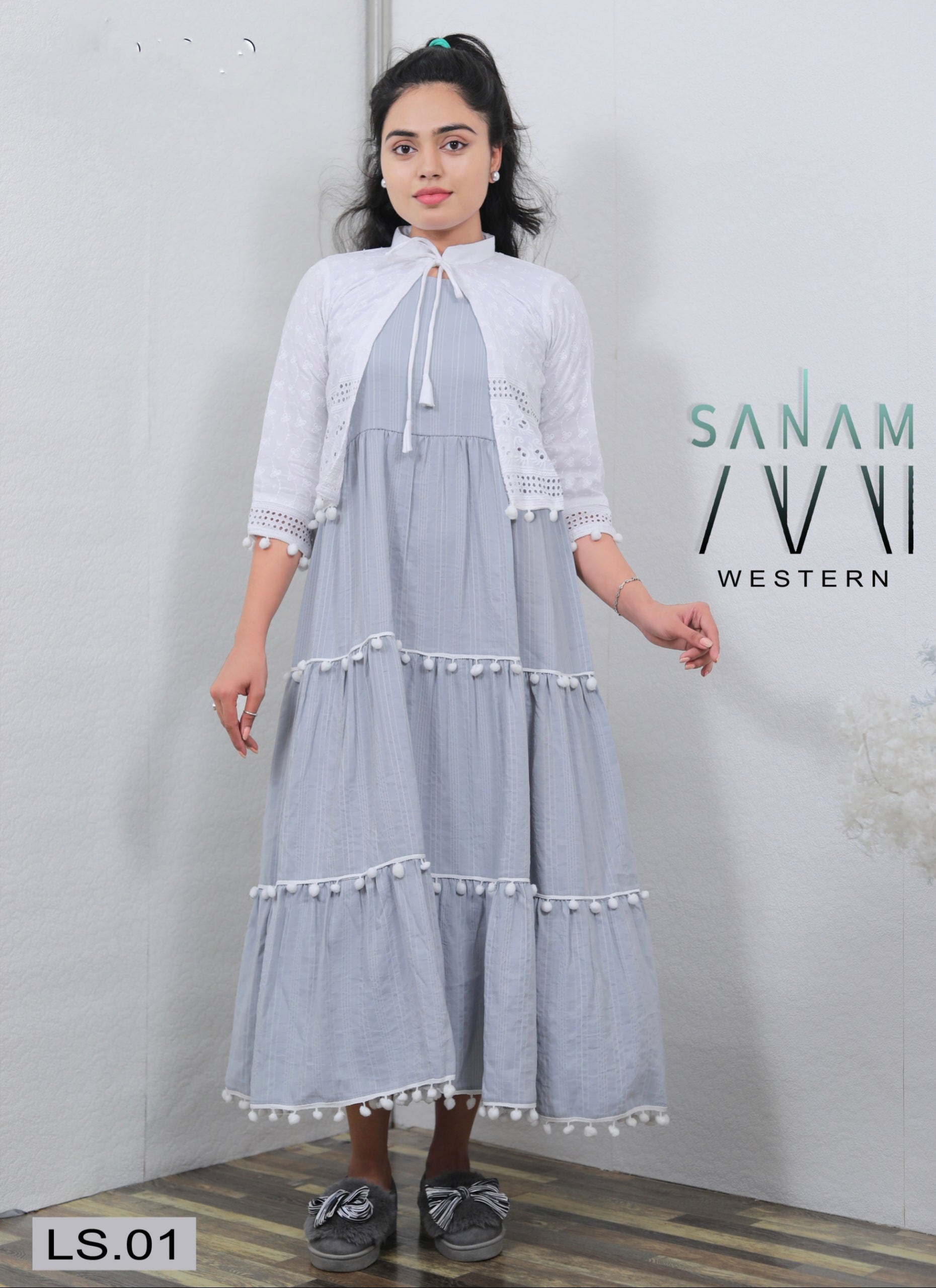 Beautiful Designer Sanam Fancy Indo Western Collection Anant Tex