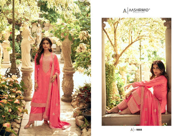 Aashirwad Gulkand Zeeya Designer Silk Salwar Suit