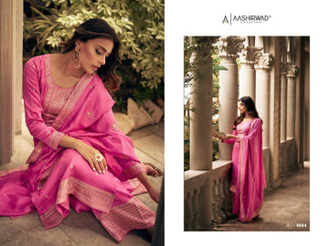Aashirwad Gulkand Zeeya Designer Silk Salwar Suit