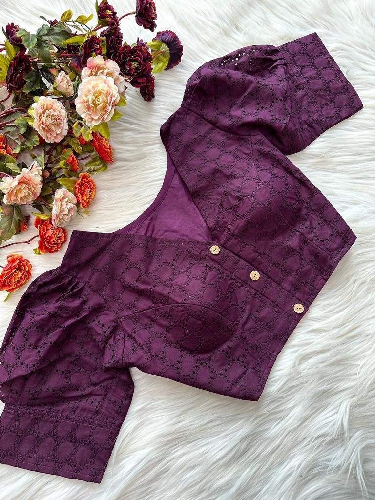 Beautiful Designer Pure Cotton Hakoba Blouse