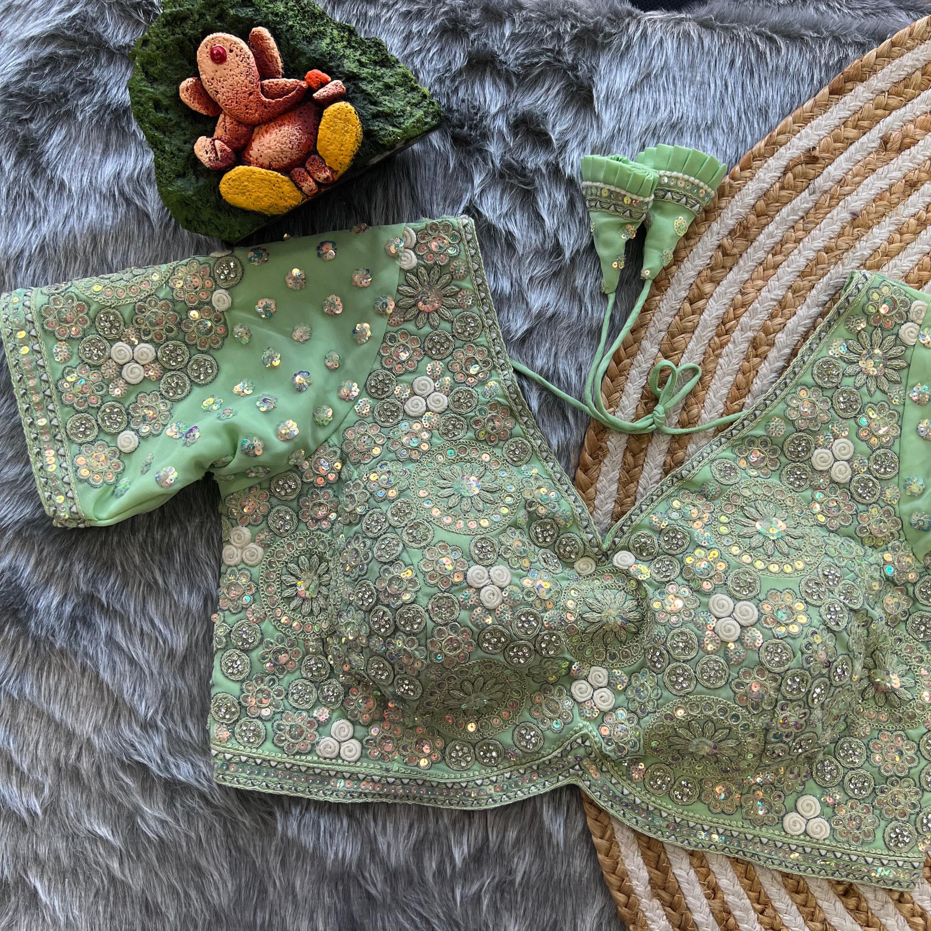 Sabyasachi Style Heavy Diamond Work Blouse