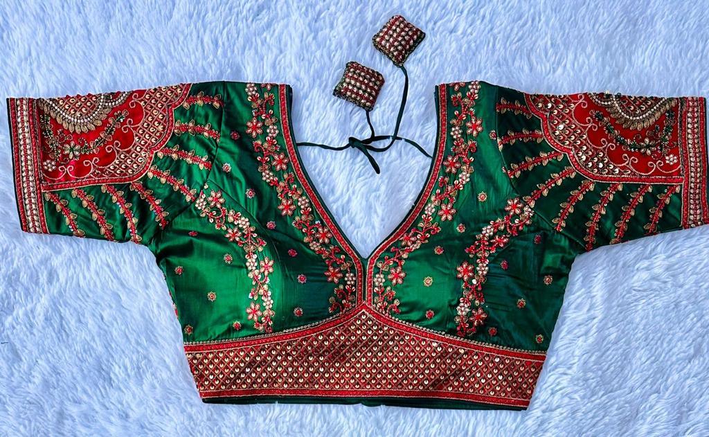 Beautiful Designer Rajwadi Wedding Blouse