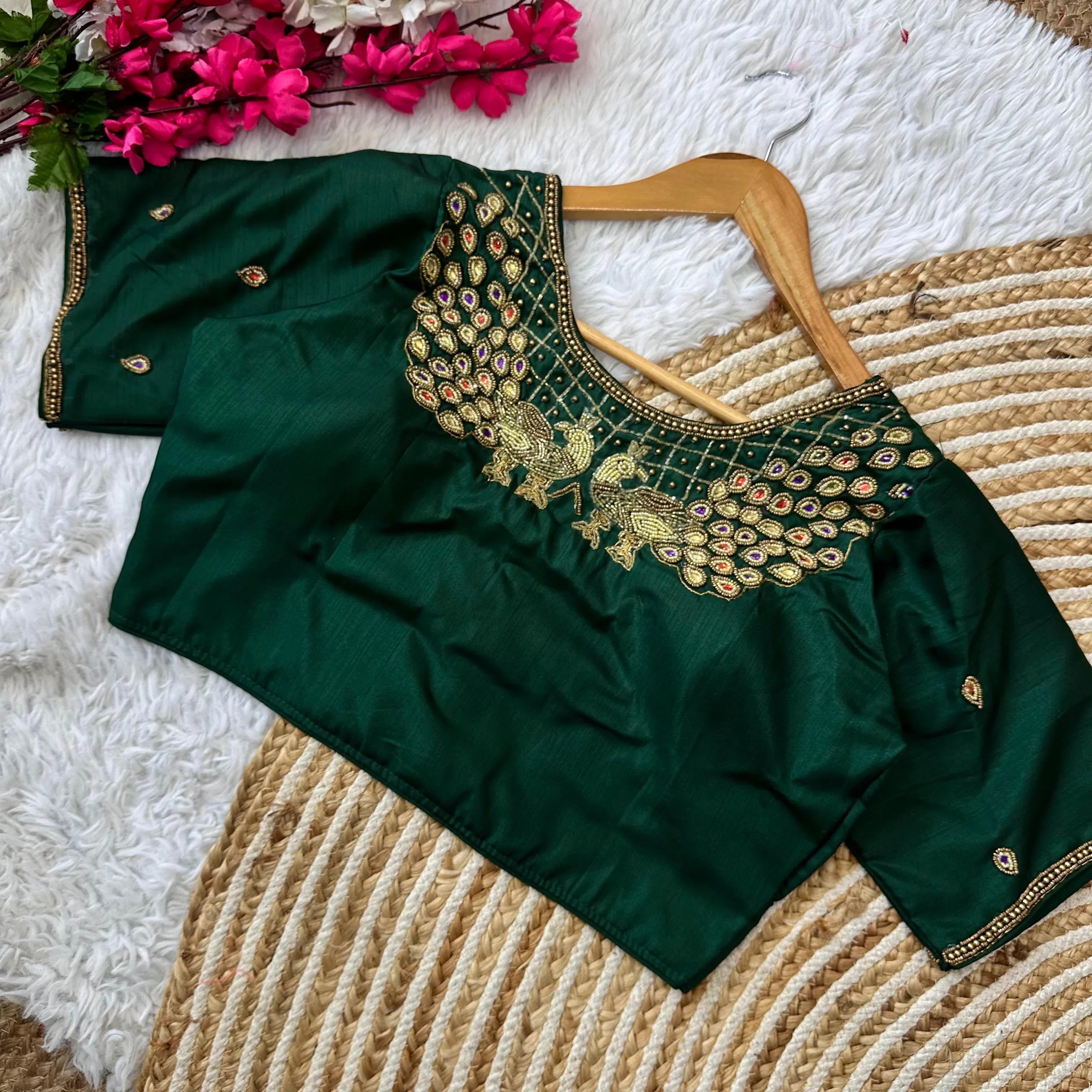 Beautiful Handcrafted Work Wedding Blouse