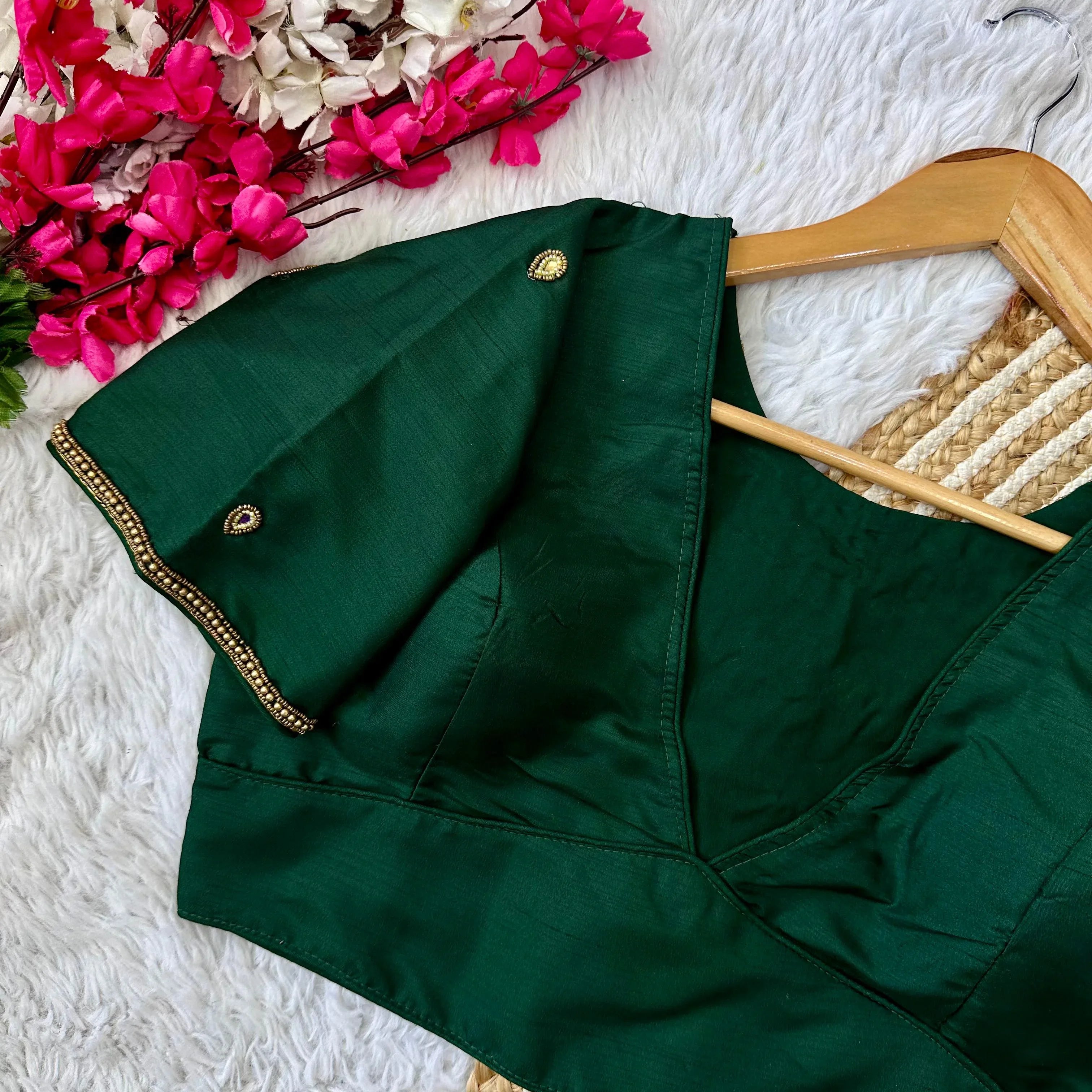 Beautiful Handcrafted Work Wedding Blouse