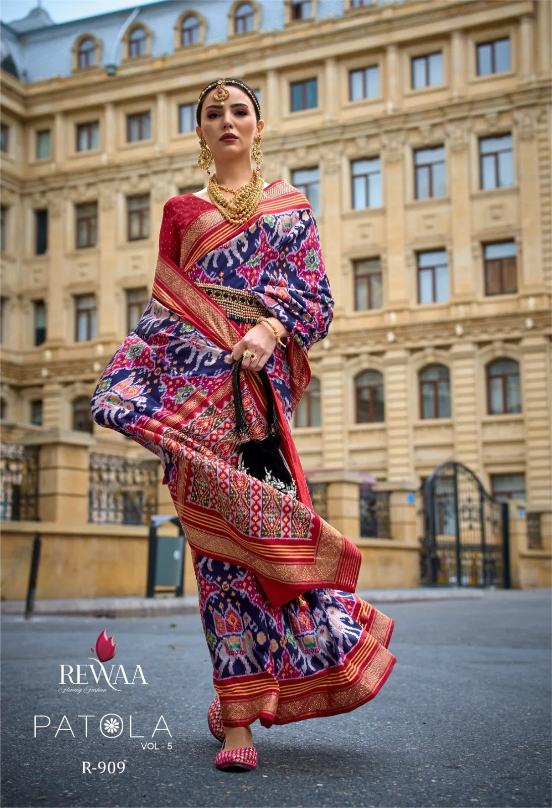 Beautiful Designer Rewaa Patola Silk Saree Vol 5