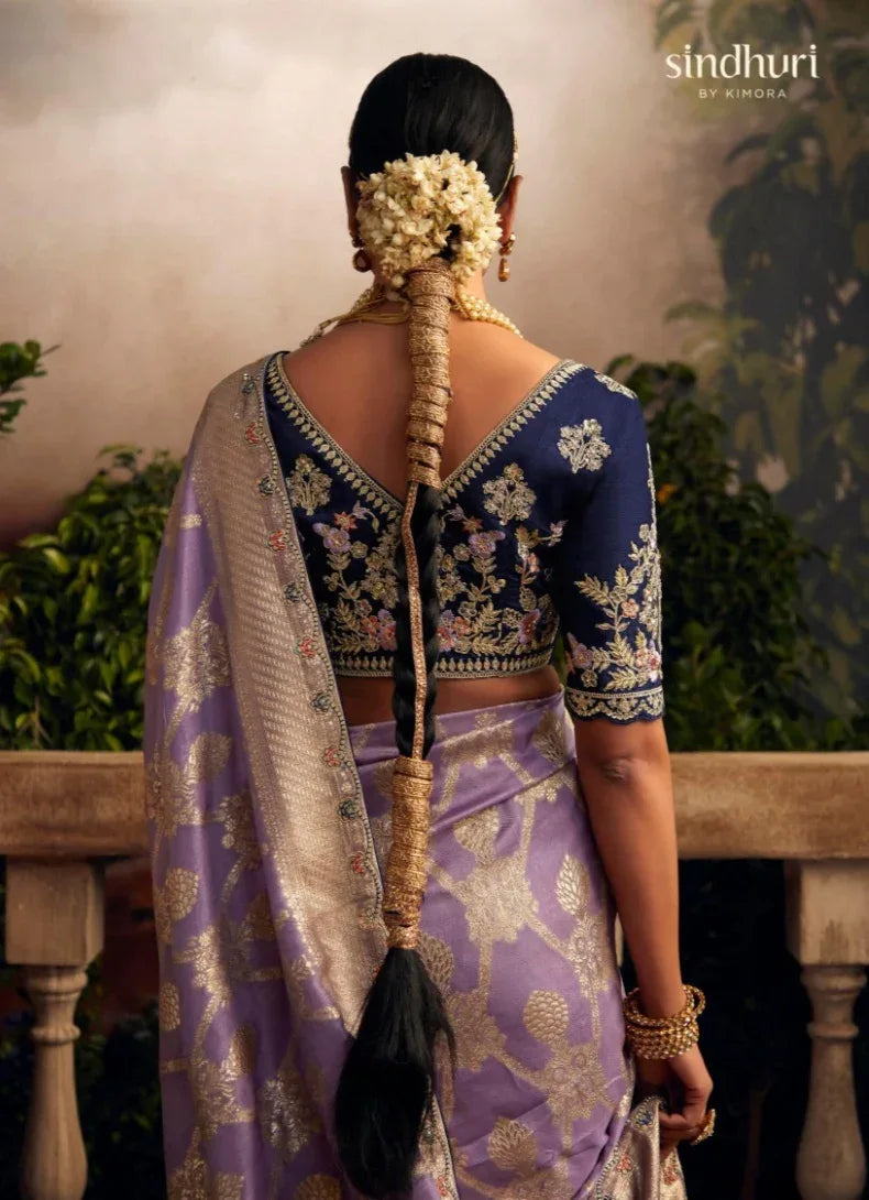 Beautiful Indian Traditional Wear Pure Viscose Dola Silk Radha Rani Kimora 243