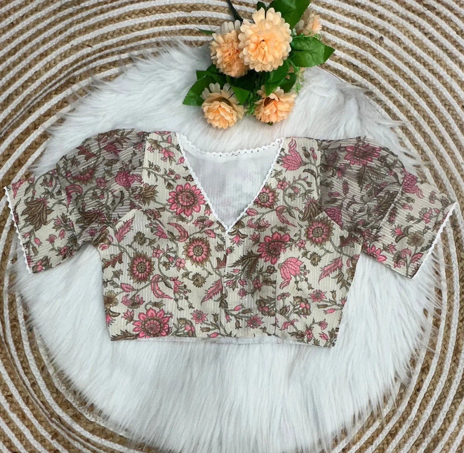 Beautiful Sabyasachi Alia Cut Boutique Pattern Blouse