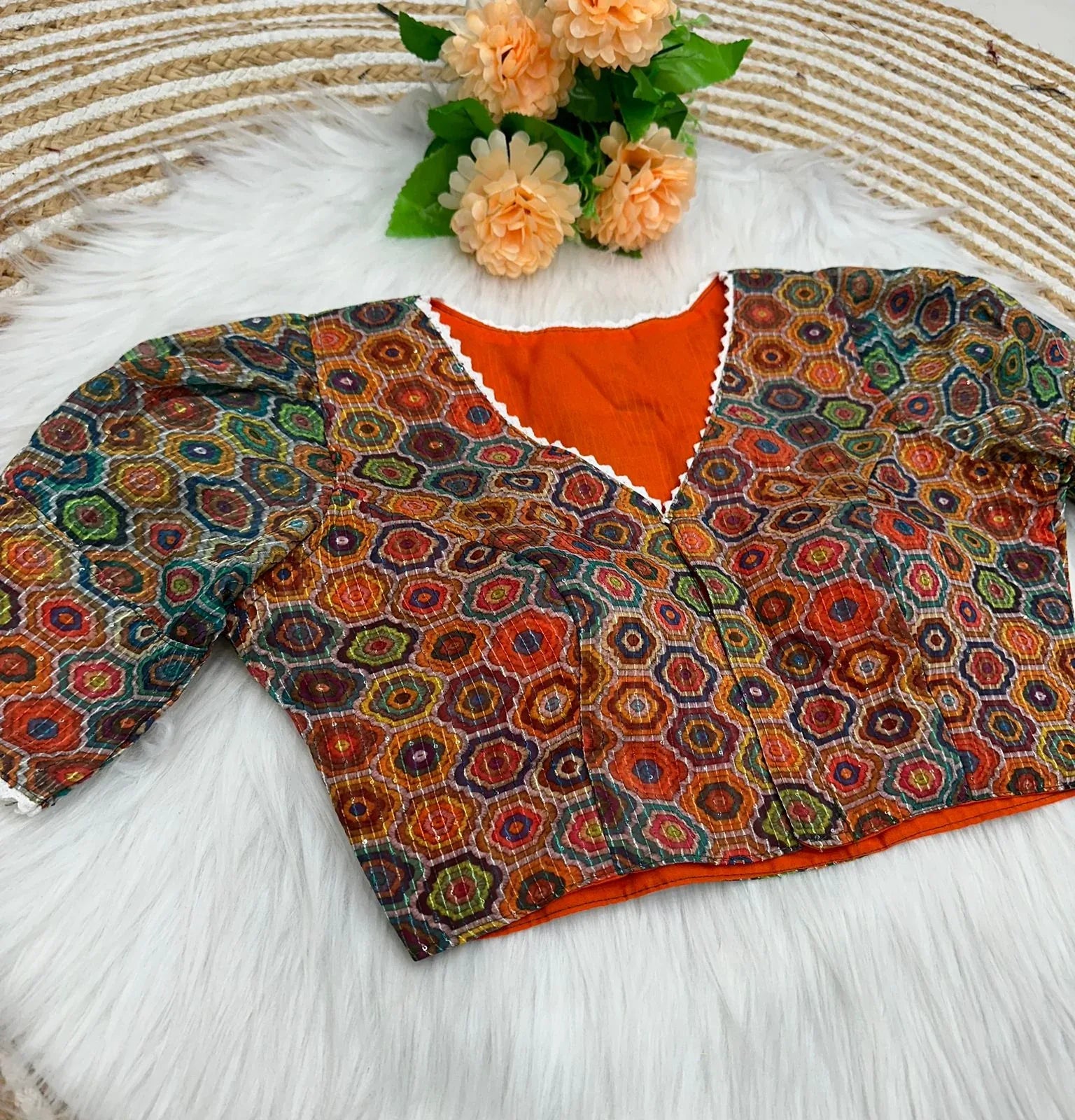 Beautiful Sabyasachi Alia Cut Boutique Pattern Blouse