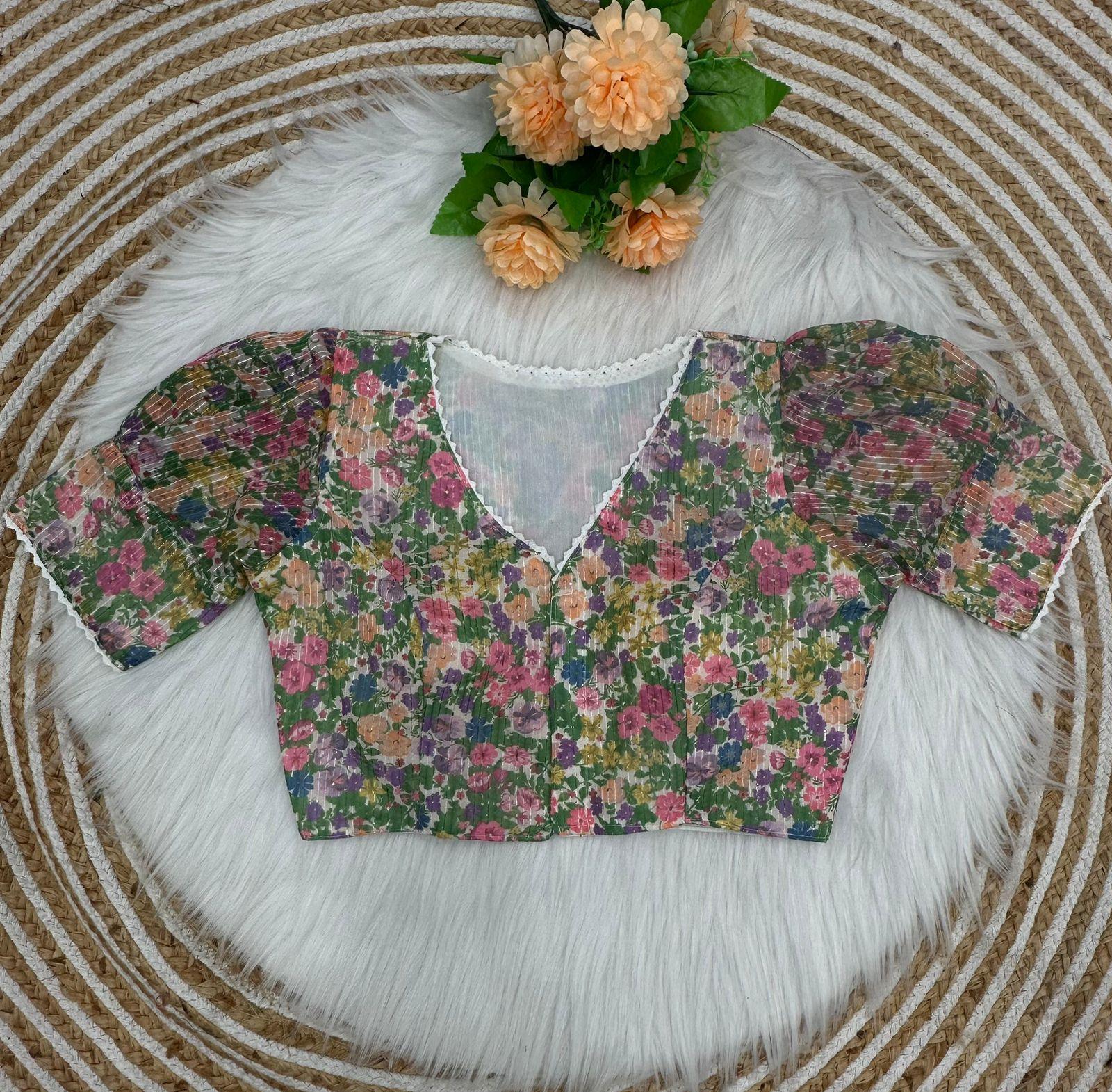 Beautiful Sabyasachi Alia Cut Boutique Pattern Blouse