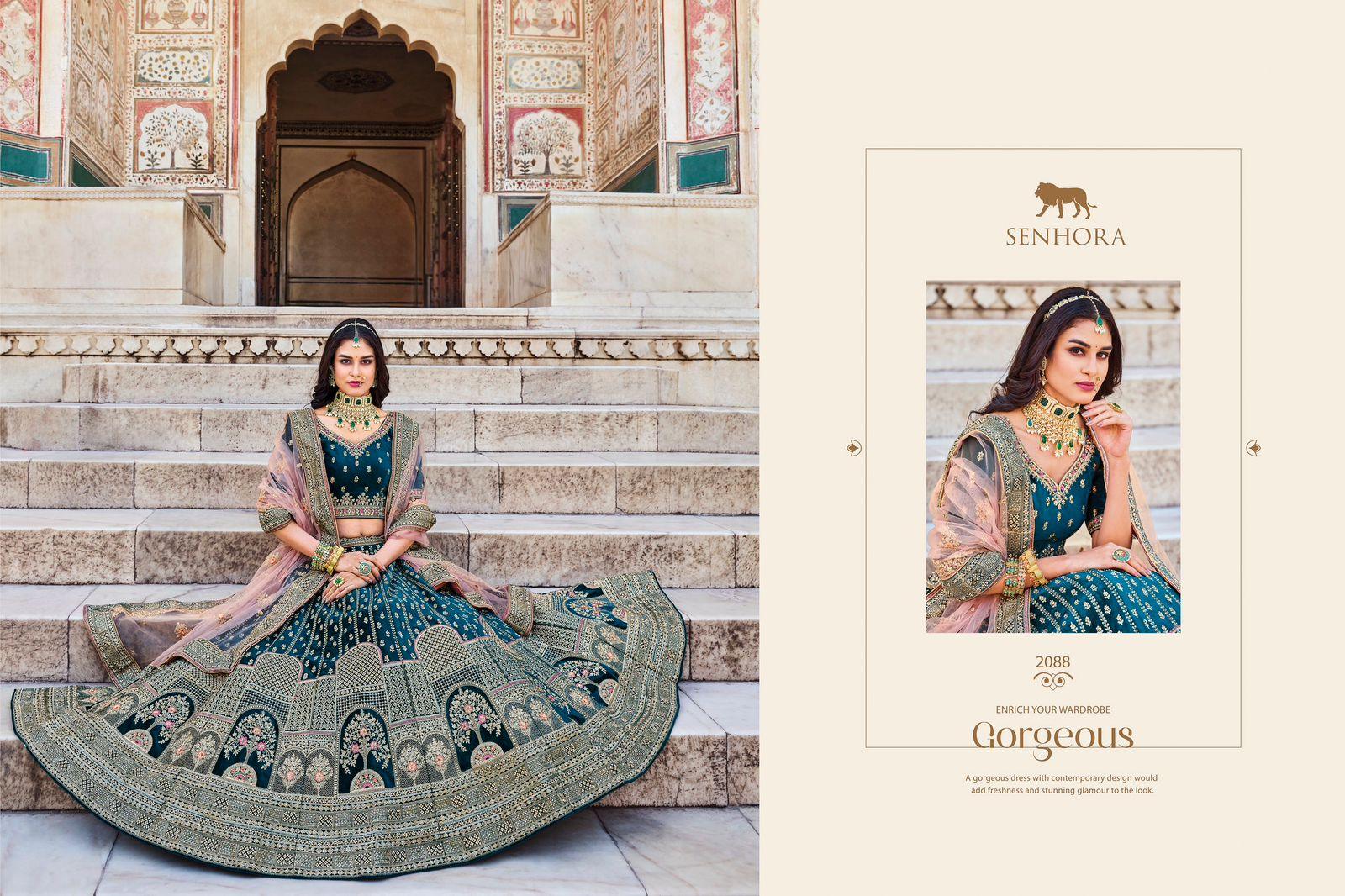 Wedding Bridal Look Heavy Velvet With Fancy Dori Work Lehenga Choli Design 2088