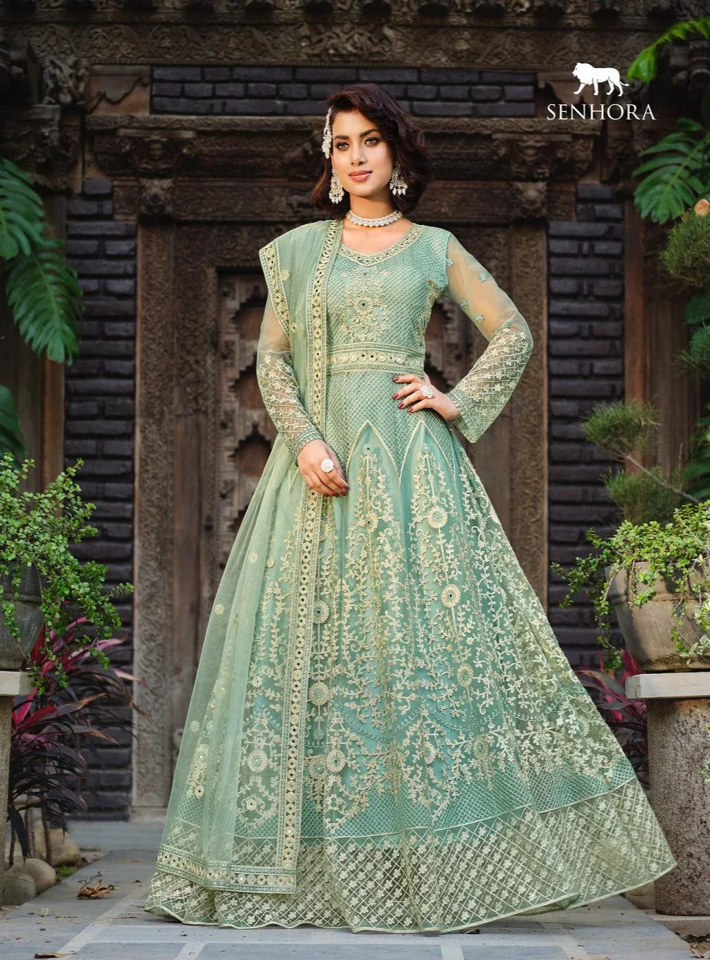 Senhora Amaira Festive Season Exclusive Designer Anarkali Suit Design 2099