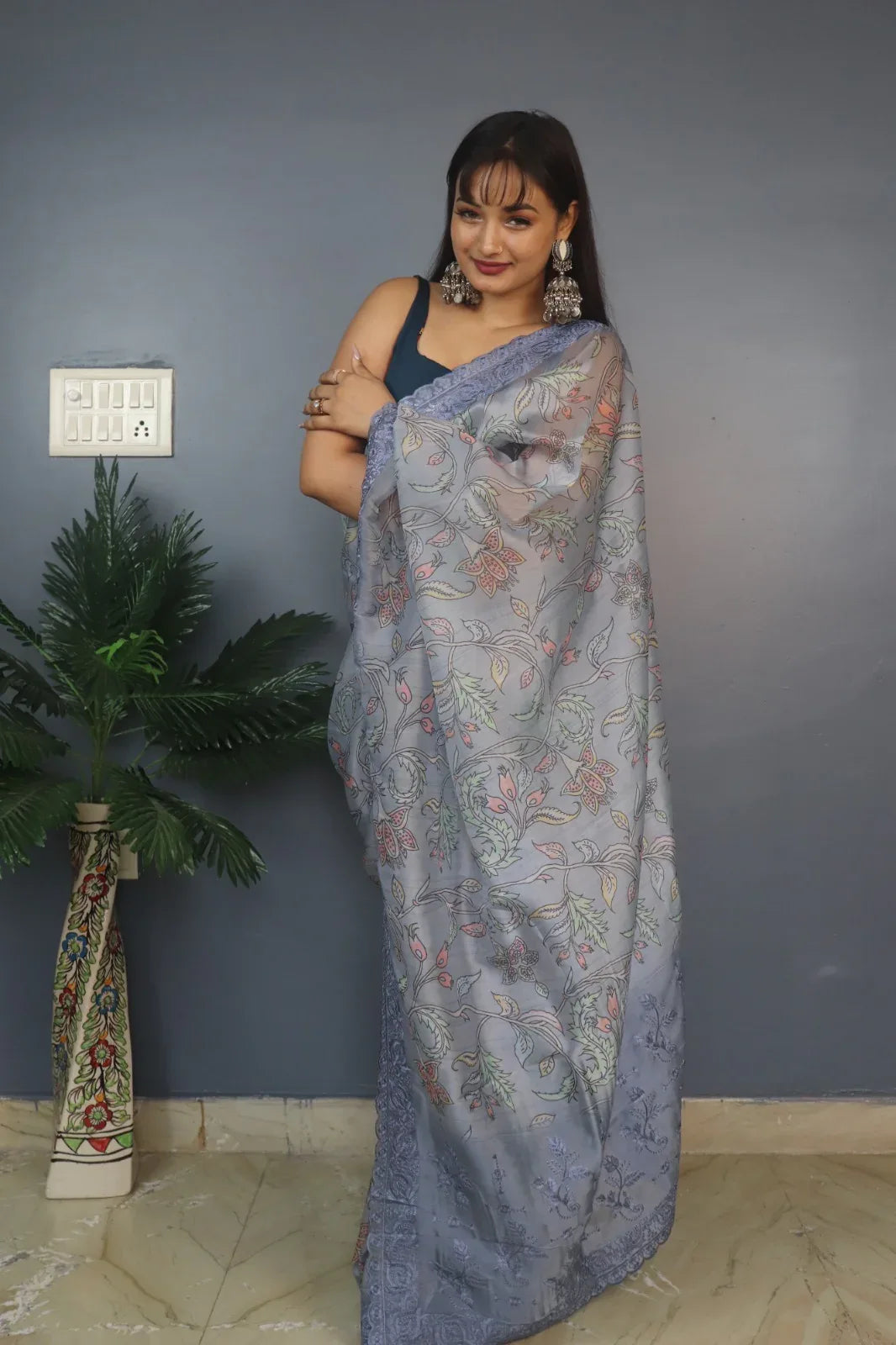 Designer Vrinda Pure soft Organza Silk Saree