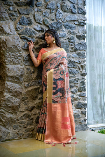 Beautiful Designer Premium Tussar silk Saree