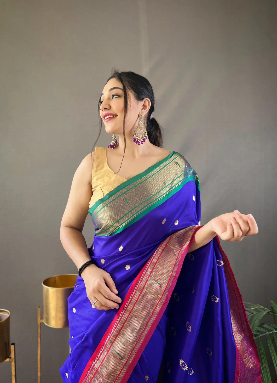 Beautiful Designer Kamal Paithani Weaving Saree