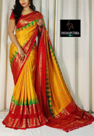 Beautiful Premium Patola Hevy Dola Silk Saree (550x8)