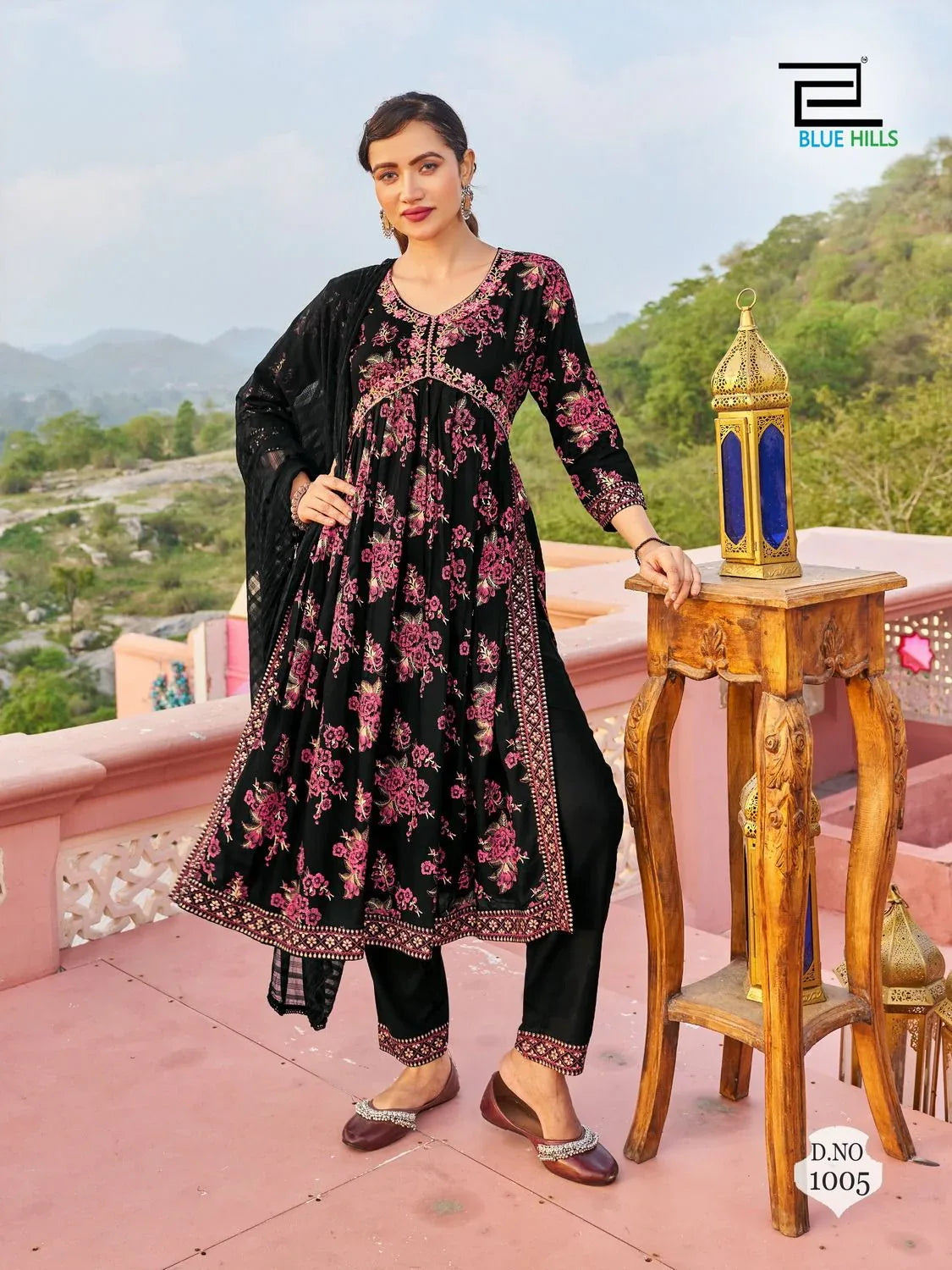 Beautiful Designer Libaas Rayon Foil Print Alia Cut Kurti Pant Set | Buy Online at Anant Exports Beautiful Designer Libaas Rayon Foil Print Alia Cut Kurti Pant Set | Buy Online at Anant Exports