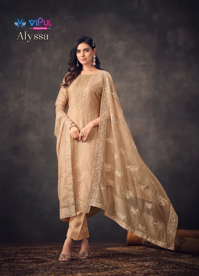 Vipul Fashion Alyssa Series 5481-5486 Organza Suit (2400x06)