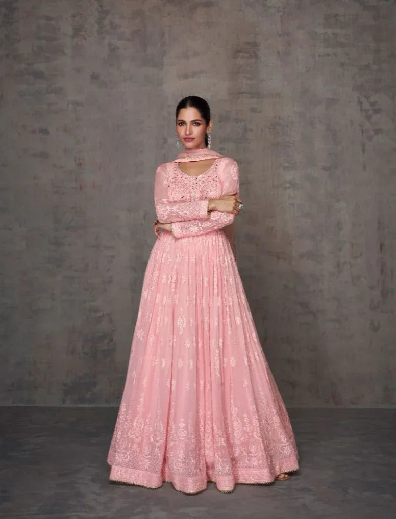 Sayuri Qurbat Series 5370-5372 Real Georgette Gown With Dupatta (2499x03)
