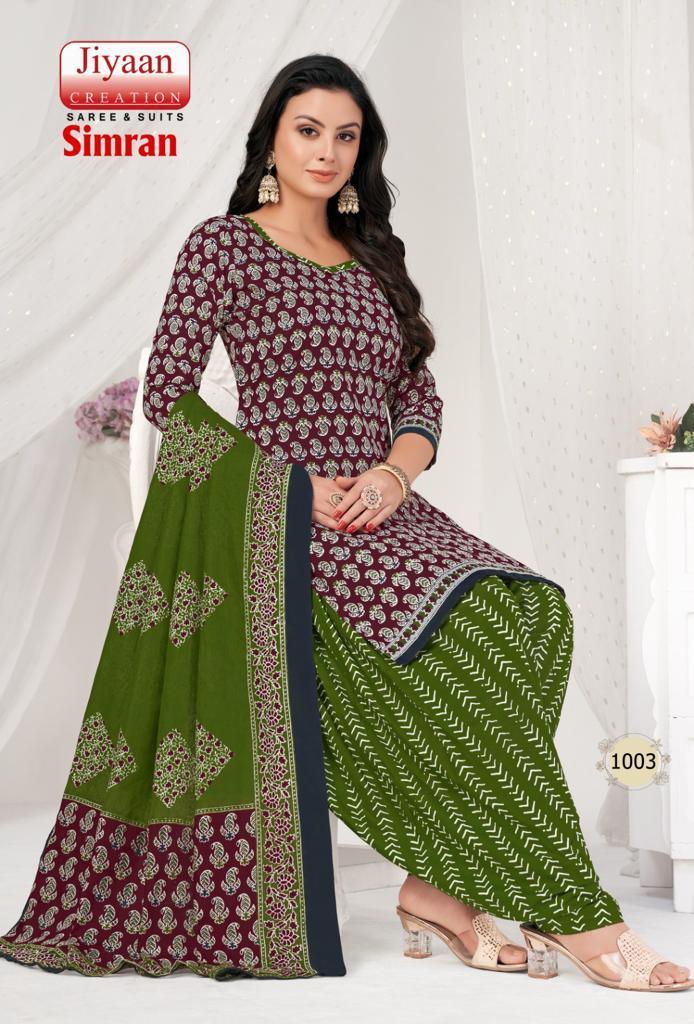 Jiyaan Simran Cotton Dress Material (340x10)