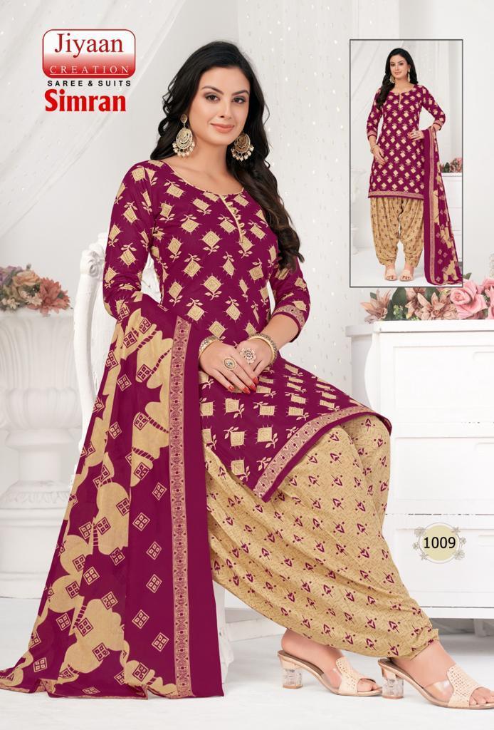 Jiyaan Simran Cotton Dress Material (340x10)