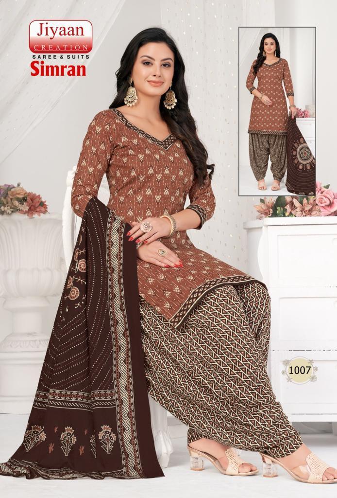 Jiyaan Simran Cotton Dress Material (340x10)