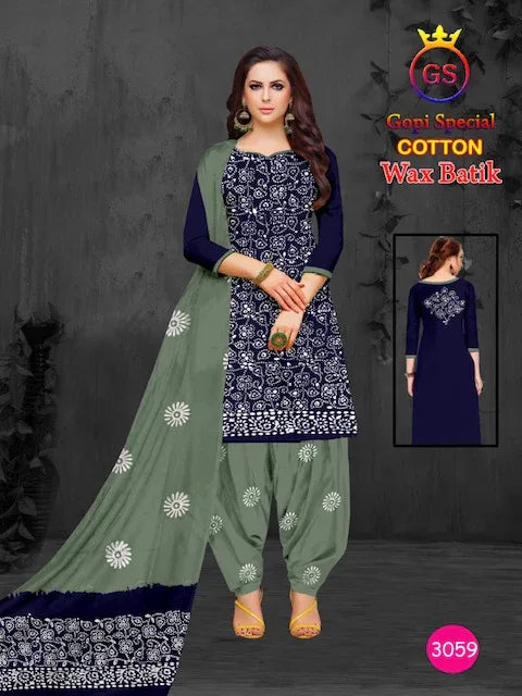 GS Cotton Wax Batik Pure Cotton Suit (410x10)