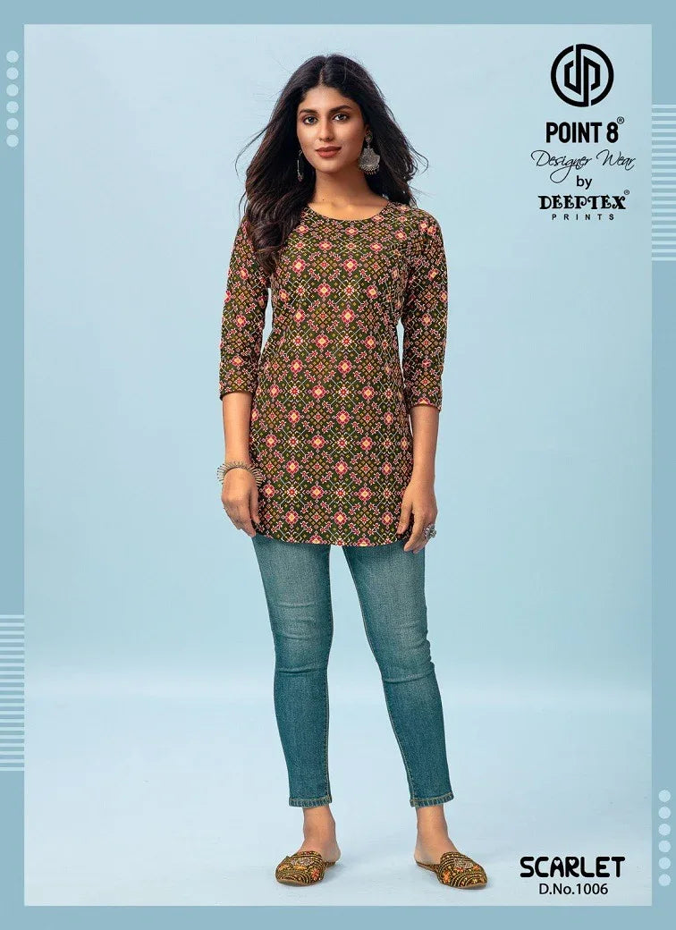 Deeptex Scarlet Vol 1 Cotton Short Tops (195x10)