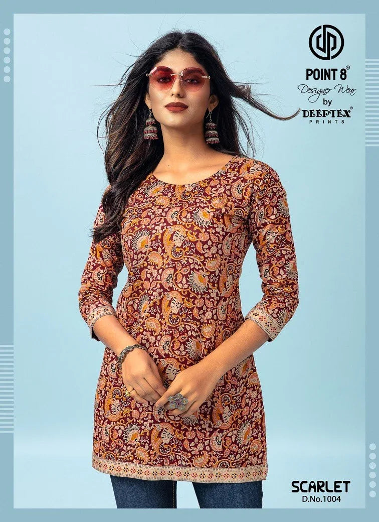 Deeptex Scarlet Vol 1 Cotton Short Tops (195x10)