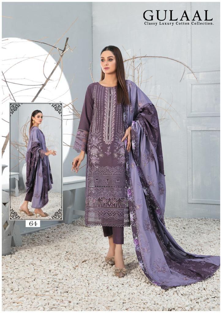 Gulaal Classy Luxury Cotton Vol 7 Karachi Cotton Dress Material (345x10)