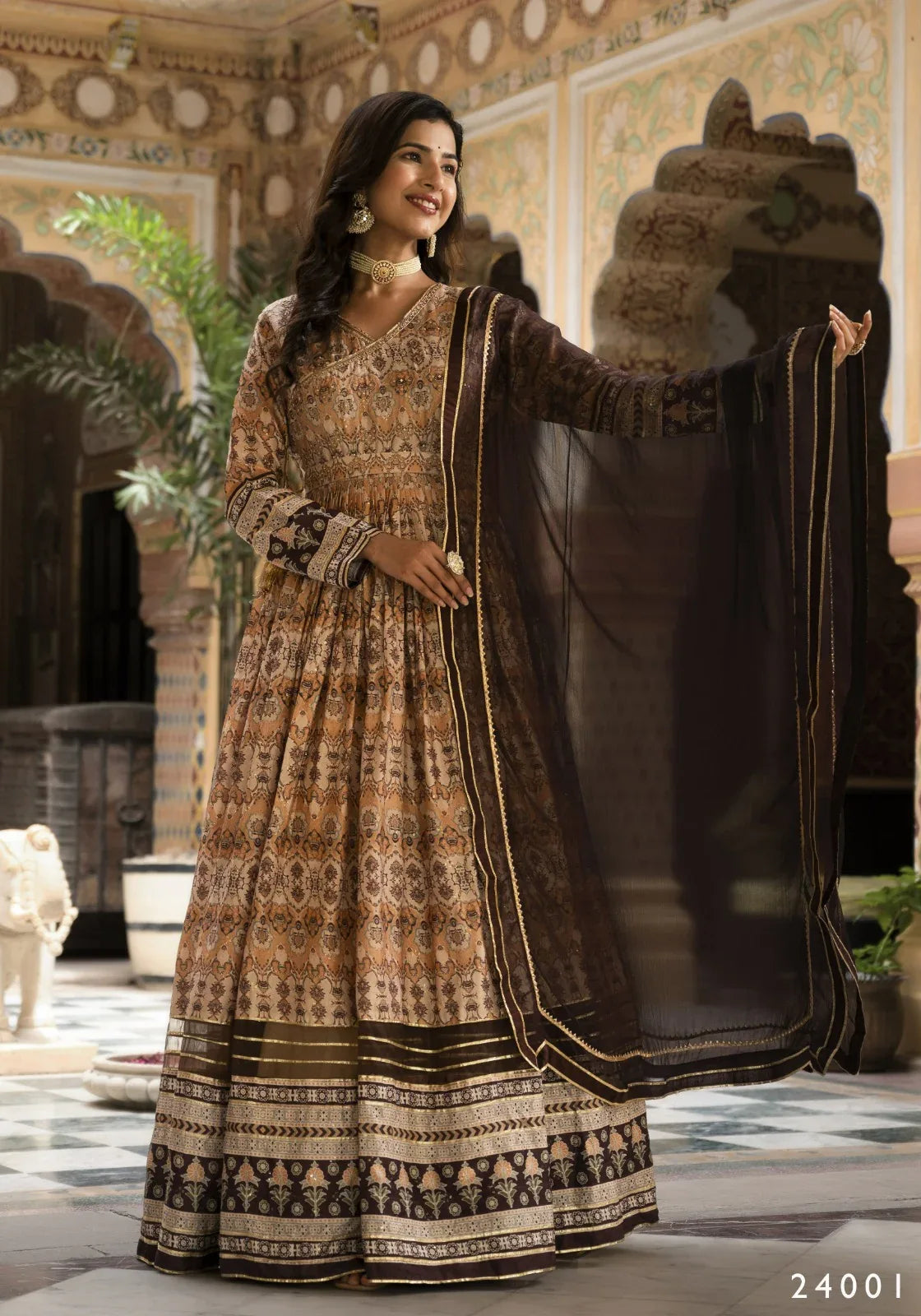 Designer Ananta Digital Print With Embroidery Gwon Series 24001 to 24004 (2795x04)