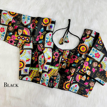 Bollywood Western Style Phantom Silk Blouse