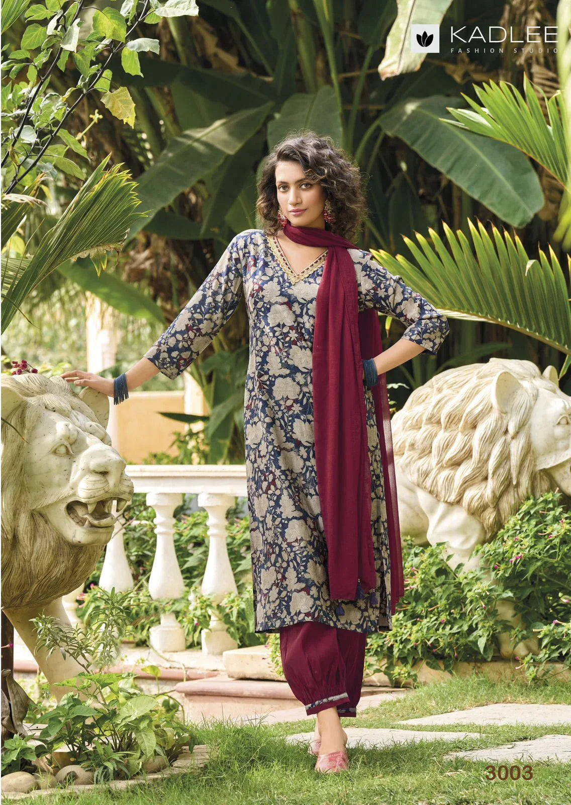 Kadlee Blossom Modal Printed Readymade Suits (1095x04)
