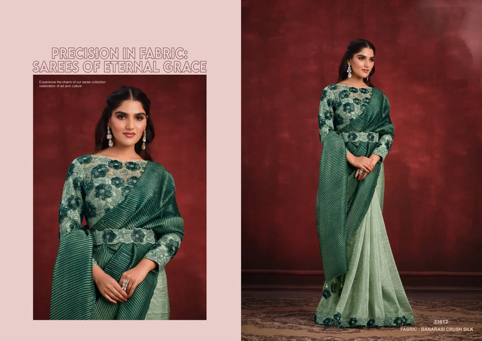 Wedding Designer Saree Mahotsav Mohmanthan Kimaya 23612 Series