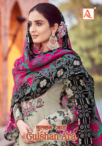 Alok Suit Gulshan Ara Pure Cambric Designer Pakistani Print Suit (649x08)