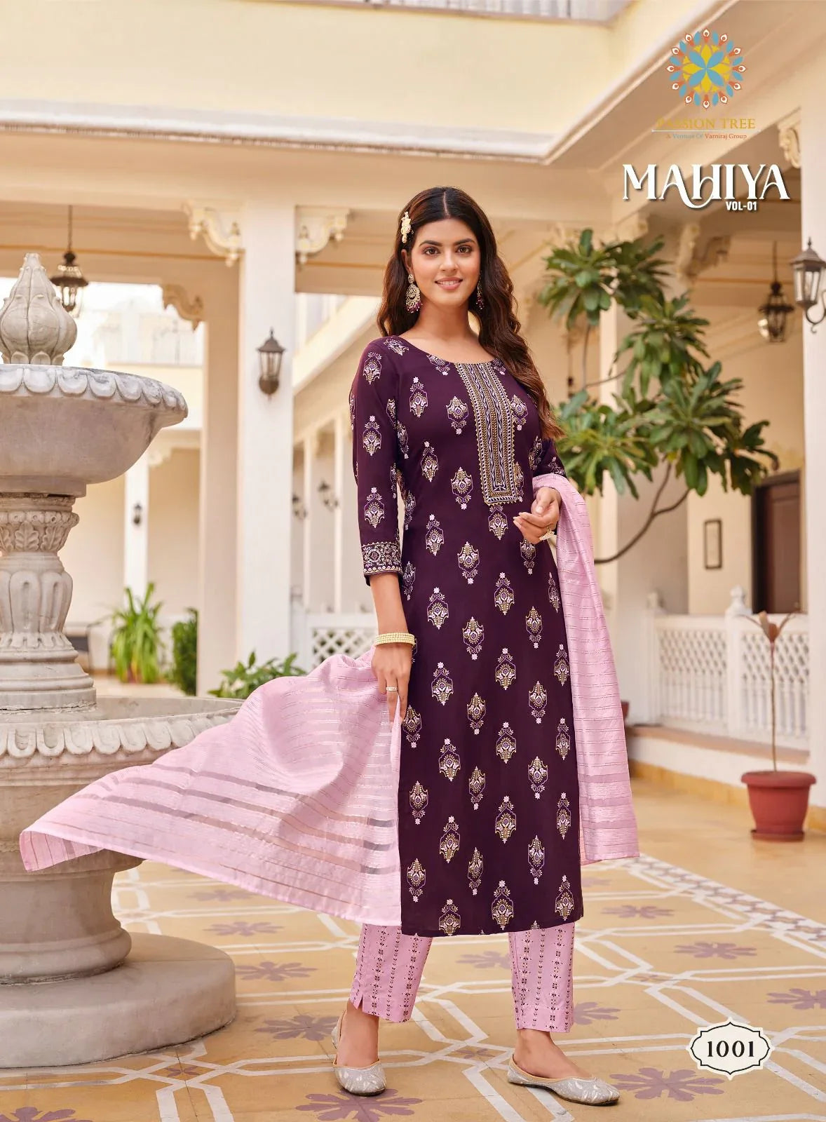 Passion Tree Mahiya Vol 1 Rayon with Printed Readymade Suits Collection (610x08)