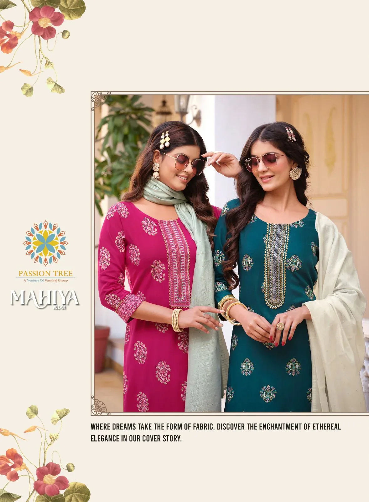 Passion Tree Mahiya Vol 1 Rayon with Printed Readymade Suits Collection (610x08)