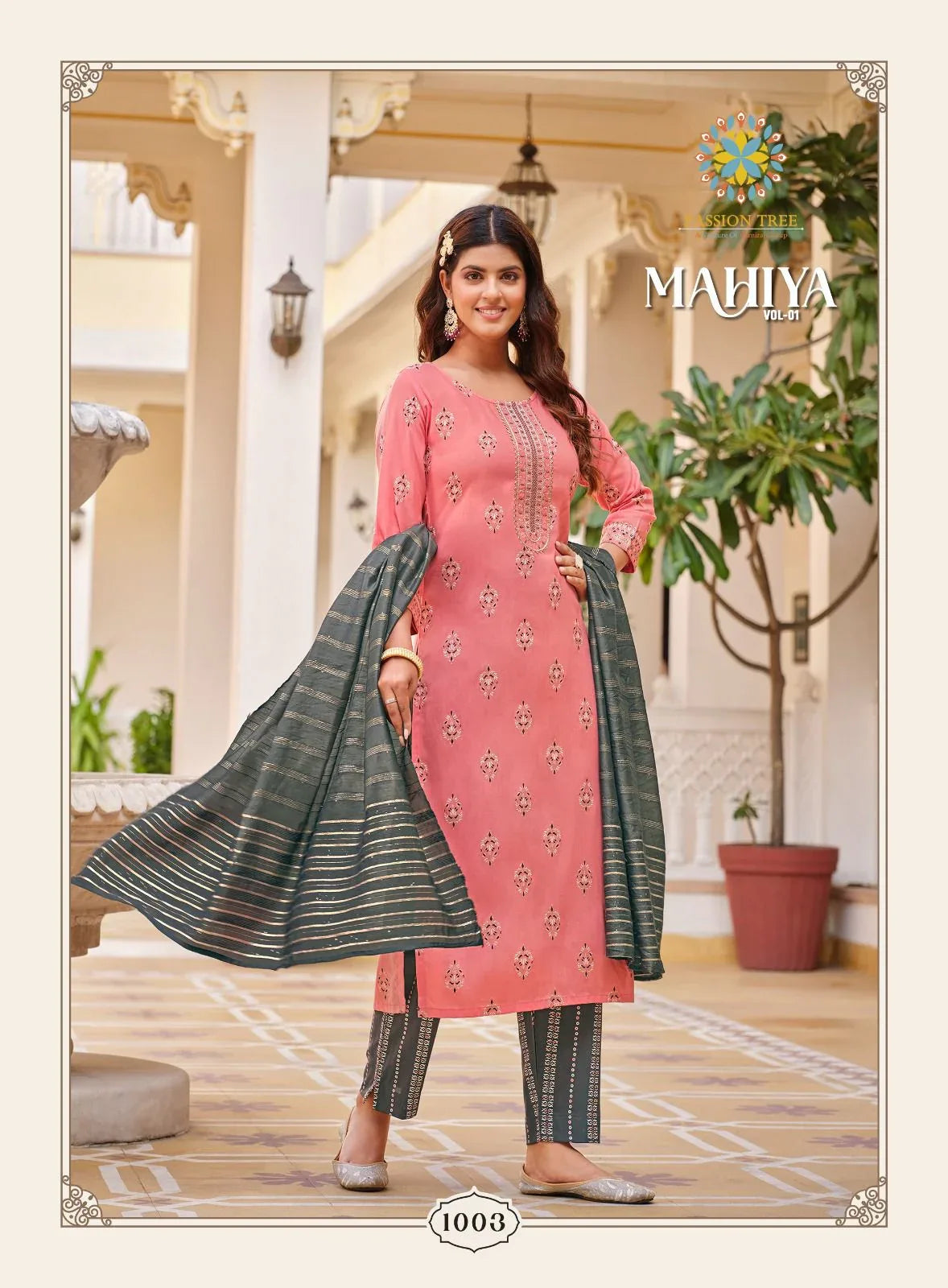 Passion Tree Mahiya Vol 1 Rayon with Printed Readymade Suits Collection (610x08)