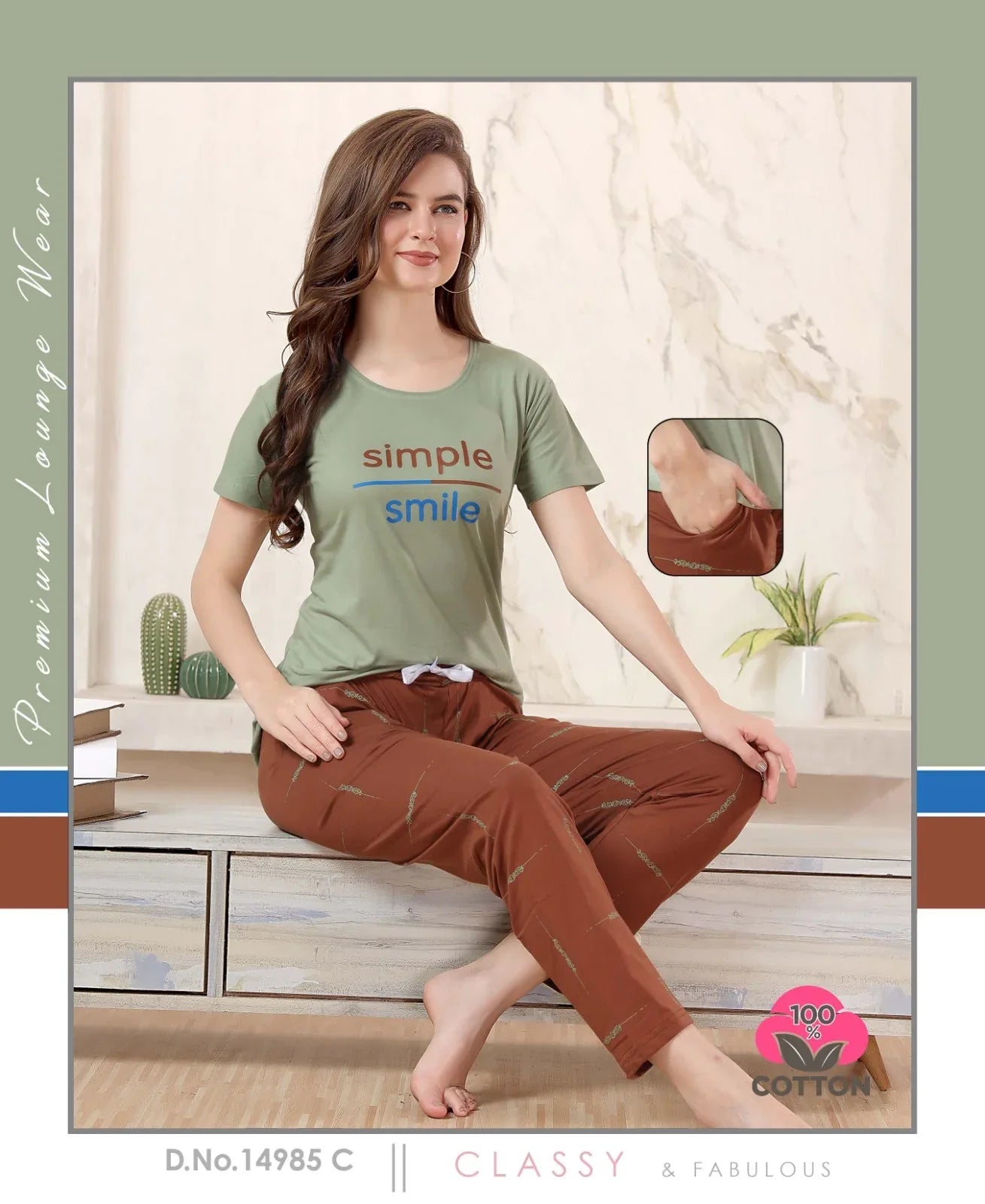 Lakhani Cottons 02 Pics Night Suit (499x24)
